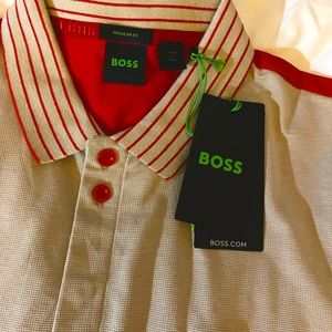 Huggo Boss cotton-pique polo shirt/ large/ regular fit/ Authentic/ logo …